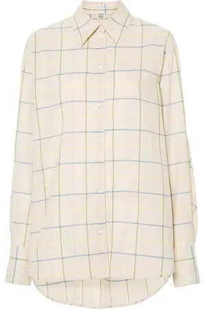 Totême Popeline-Hemd mit Windowpane-Karo