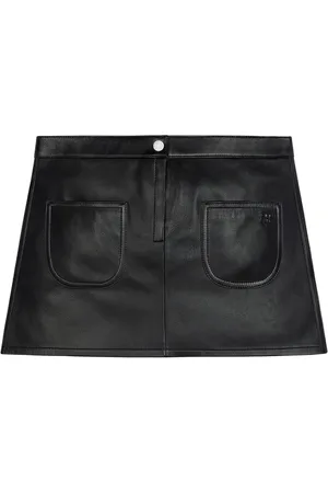 Courrèges Minirock aus Vintage-Leder