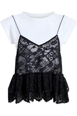 Cinq A Sept Samantha T-Shirt mit Spitze