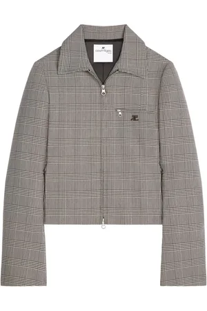 Courrèges Jacke mit Prince-of-Wales-Muster