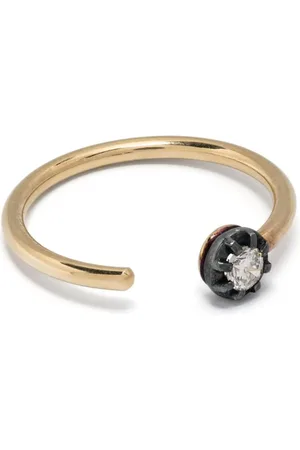 LEANDRA BAGS 18kt Midnight S Gelbgoldring mit Diamanten