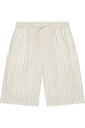 Dolce & Gabbana Gestreifte Shorts aus Leinen