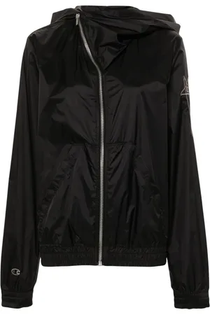Rick Owens Kapuzenjacke mit Logo-Stickerei