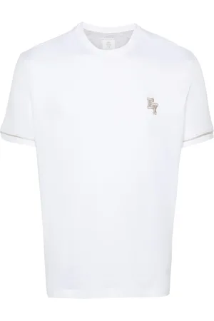 ELEVENTY T-Shirt mit Logo-Stickerei