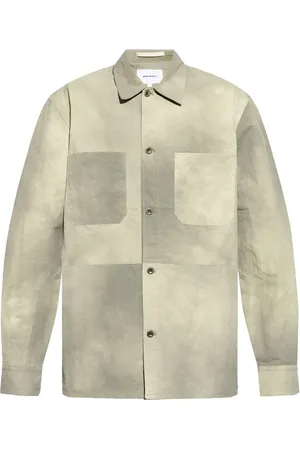 Norse projects Hemdjacke mit Bleach-Effekt