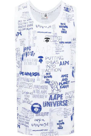 A Bathing Ape Trägershirt mit Zeichnungs-Print