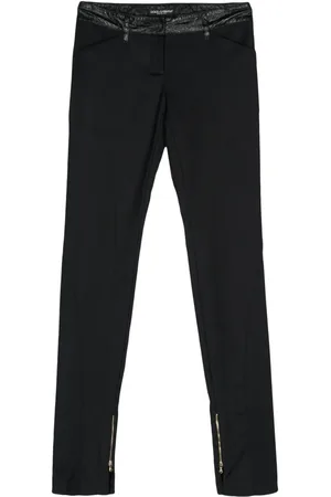 Dolce & Gabbana 2000s Skinny-Hose mit Einsätzen