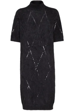 Brunello Cucinelli Kleid mit Pailletten