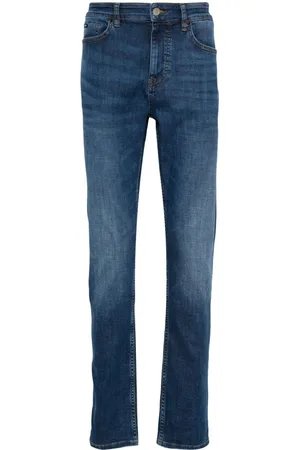 HUGO BOSS Halbhohe Straight-Leg-Jeans