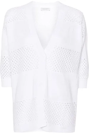 LE TRICOT PERUGIA Cardigan in Lochstrick
