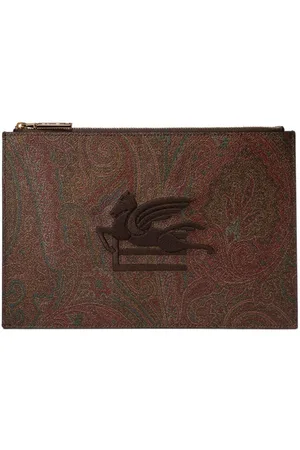Etro Clutch mit Logo-Stickerei