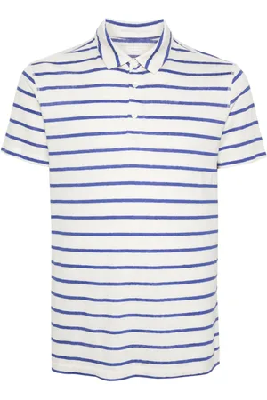 Majestic Gestreiftes Poloshirt