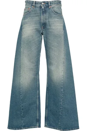 Maison Margiela Tief sitzende Wide-Leg-Jeans