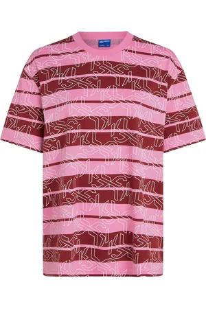 Karl Lagerfeld Gestreiftes T-Shirt mit Monogramm