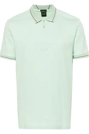 HUGO BOSS Poloshirt mit gestricktem Saum