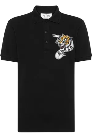 Philipp Plein Poloshirt mit Tigerapplikation
