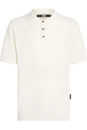 Karl Lagerfeld Poloshirt aus Monogramm-Jacquard