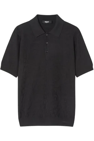 VERSACE Gestricktes Barocco Poloshirt