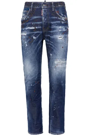 Dsquared2 Halbhohe Slim-Fit-Jeans