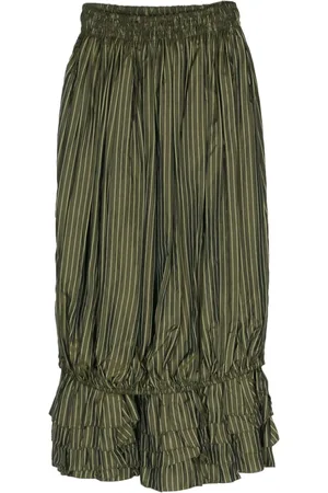 Jean Paul Gaultier 1990s ausgestellter Rock mit Streifen