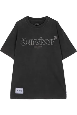 Izzue Survivor T-Shirt mit Logo-Applikation