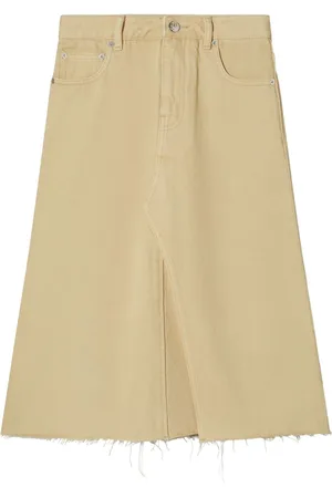 Tory Burch Jeans-Midirock im Deconstructed-Look