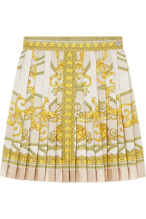 VERSACE La Coupe des Dieux Seidenrock mit Falten