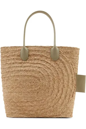 Burberry Handtasche aus gewebtem Bast