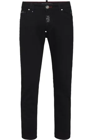 Philipp Plein Skinny-Jeans mit Logo-Schild
