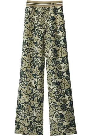 Burberry Seidenhose mit grafischem Print