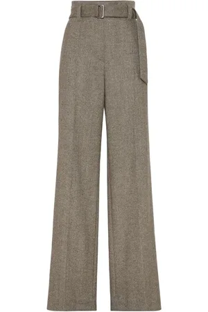 Brunello Cucinelli Hose mit Fischgrätenmuster