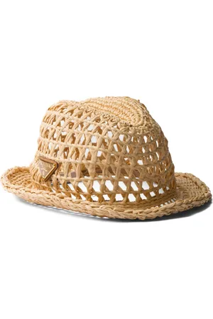 Prada Fedora mit Dreiecks-Logo