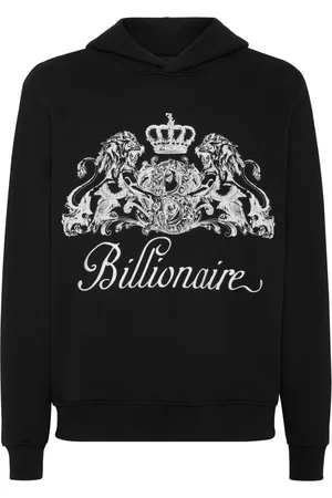 BILLIONAIRE Hoodie mit Logo-Applikation