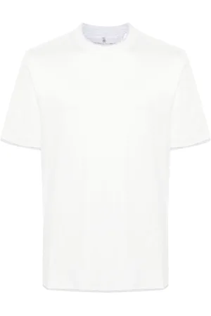 Brunello Cucinelli T-Shirt mit Kontrastdetails