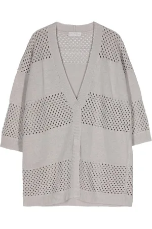 LE TRICOT PERUGIA Cardigan in Lochstrick