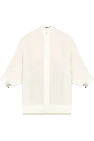 Issey Miyake Oberteil mit rundem Kragen