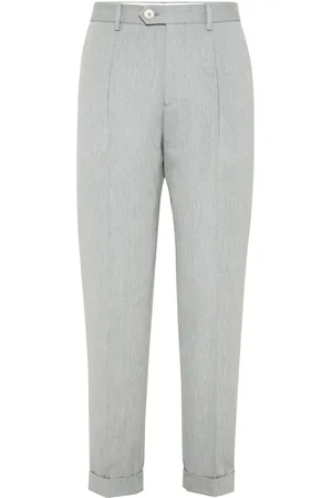 Brunello Cucinelli Tapered-Hose mit Bügelfalten