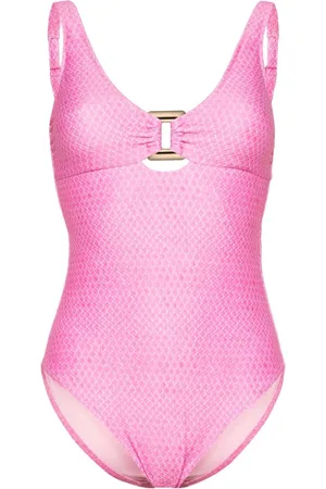 Heidi Klein Guana Island Badeanzug mit Schlangen-Print