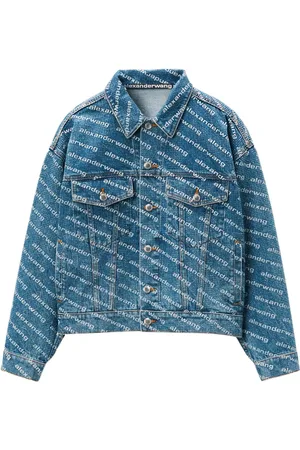 Alexander Wang Jeansjacke mit Logo-Print