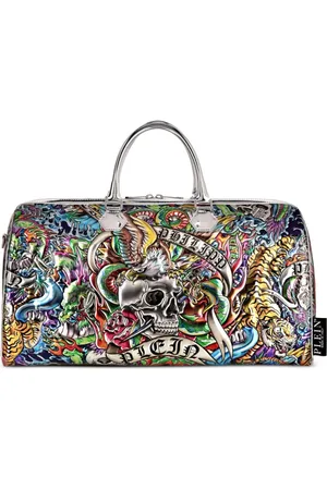 Philipp Plein Handtasche mit Tattoo-Prägung