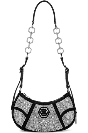 Philipp Plein Schultertasche mit Kristallen