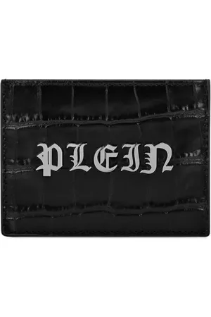 Philipp Plein Gothic Plein Kartenetui mit Kroko-Prägung
