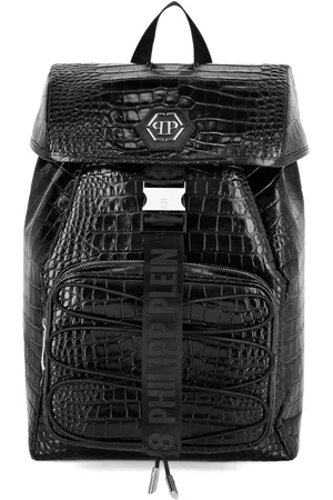 Philipp Plein Rucksack mit Kroko-Optik