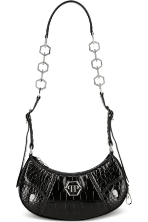 Philipp Plein Schultertasche mit Logo-Schild