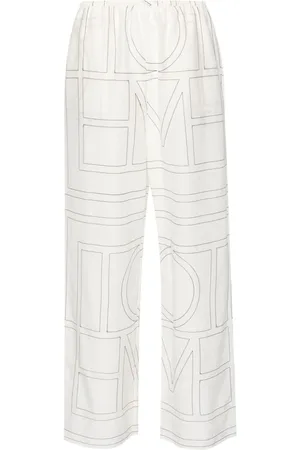 Totême Hose mit Monogramm-Stickerei