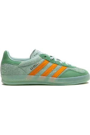 adidas Gazelle Indoor "Hazy Green/Crew Yellow" Sneakers