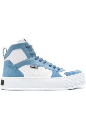 Moschino High-Top-Sneakers mit Kontrasteinsätzen