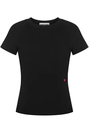Moschino T-Shirt mit Herzstickerei