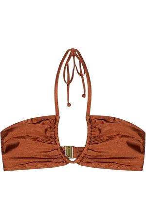 Ganni Bikini mit Metallic-Garn
