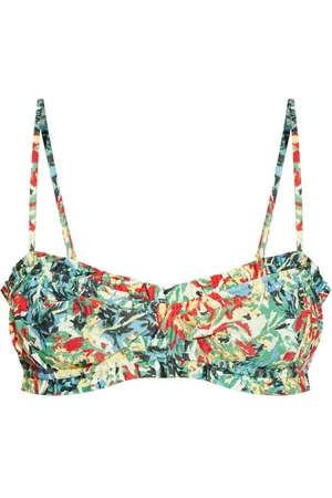 Ganni Bandeau-Top mit Rüschen